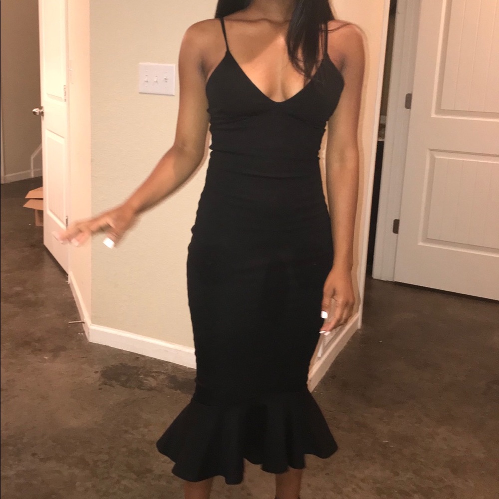 Black Ruffle Dress